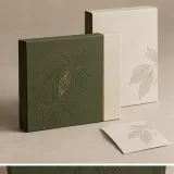Custom chocolate bar gift packaging — Magnetic book box — Closed set