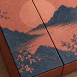 Custom tea discovery set packaging — Double-door box — Material & finish