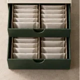 Custom drip coffee bag packaging — Two-drawer box — Product & insert