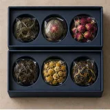 Custom festive tea gift packaging — Two-tier lift-off box — Product & insert