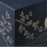 Custom festive tea gift packaging — Two-tier lift-off box — Material & finish