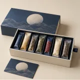 Custom wellness sachet packaging — Drawer box — Packed presentation