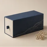 Custom wellness sachet packaging — Drawer box — Side / rear