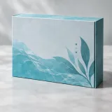 Custom collagen gift set packaging — Magnetic book box — Side / rear