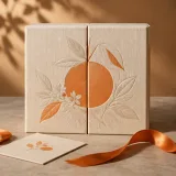 Custom vitamin gift set packaging — Double-door box — Closed set