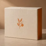 Custom vitamin gift set packaging — Double-door box — Side / rear