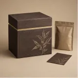 Custom nutrition powder packaging — Shoulder-neck box — Closed set