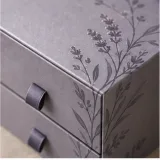 Custom daily supplement set packaging — Two-drawer box — Material & finish