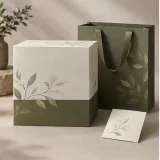 Custom wellness programme kit packaging — Two-tier lift-off box — Closed set