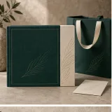 Custom protein shaker gift packaging — Magnetic book box — Closed set