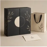 Custom wellness welcome kit packaging — Double-door box — Closed set