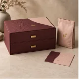 Custom nutrition starter kit packaging — Two-drawer box — Closed set