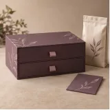 Custom wellness refill sachet packaging — Two-drawer box — Closed set