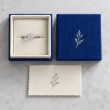 Custom engagement ring packaging — Lift-off lid — Product & insert