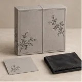 Custom wedding jewelry set packaging — Double-door box — Closed set