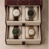 Custom watch collection packaging — Two-drawer box — Product & insert
