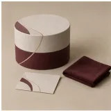 Custom single watch packaging — Round lift-off box — Closed set