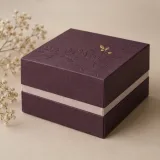 Custom brooch packaging — Shoulder-neck box — Side / rear