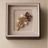 Custom brooch packaging — Shoulder-neck box — Product & insert