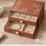 Fine jewellery cabinet — Two-drawer box