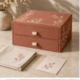 Custom fine jewelry packaging — Two-drawer box — Closed set