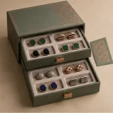 Cufflink collector — Two-drawer box