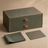 Custom cufflink collection packaging — Two-drawer box — Closed set