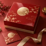 Custom mooncake gift packaging — Lift-off lid — Closed set