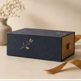 Custom artisan cookie packaging — Drawer box — Side / rear