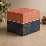 Custom fruit preserve jar packaging — Shoulder-neck box — Side / rear