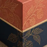 Custom fruit preserve jar packaging — Shoulder-neck box — Material & finish