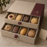 Biscuit tasting drawers — Two-drawer box