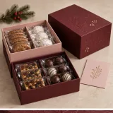 Holiday hamper layers — Two-tier lift-off box