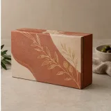 Custom condiment gift set packaging — Magnetic book box — Side / rear