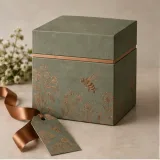 Custom honey jar gift packaging — Shoulder-neck box — Closed set