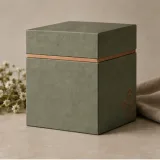 Custom honey jar gift packaging — Shoulder-neck box — Side / rear