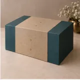Custom festive sweet packaging — Two-drawer box — Side / rear