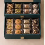 Custom festive sweet packaging — Two-drawer box — Product & insert