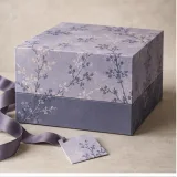 Custom seasonal food gift packaging — Two-tier lift-off box — Closed set