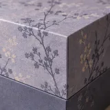 Custom seasonal food gift packaging — Two-tier lift-off box — Material & finish
