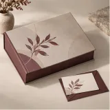 Custom desk accessory gift packaging — Magnetic book box — Closed set