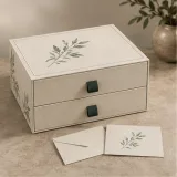 Custom employee welcome kit packaging — Two-drawer box — Closed set