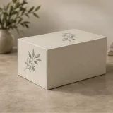 Custom employee welcome kit packaging — Two-drawer box — Side / rear