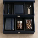 Custom corporate gift set packaging — Two-drawer box — Product & insert