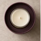 Custom candle gift packaging — Round lift-off box — Product & insert