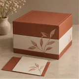 Custom VIP gift set packaging — Two-tier lift-off box — Closed set