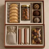 Custom VIP gift set packaging — Two-tier lift-off box — Product & insert