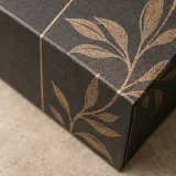 Custom pen journal gift set packaging — Lift-off lid — Material & finish