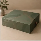 Custom conference welcome kit packaging — Drawer box — Side / rear