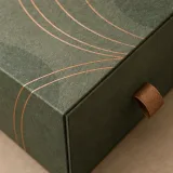 Custom conference welcome kit packaging — Drawer box — Material & finish